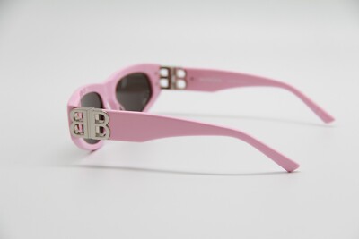NEW BALENCIAGA BB0095S 013 UNISEX PINK GREY SUNGLASSES | eBay display picture 1