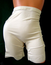 USA MADE Vintage CACIQUE Satin LONG LEG SHAPER GIRDLE THIGH HI WAIST PANTY 22/24