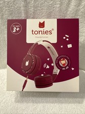 Tonies Kids Headphones Wired Foldable Durable Safe Audio 85dB Red NEW - Purple