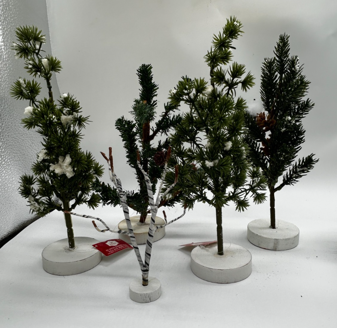 5 lot bundle of Christmas village trees