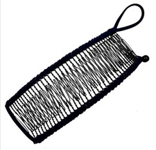 Hair Clip, Black Banana Comb Stretch Banana Hair Clip Clincher Comb Adjustable