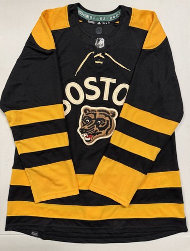 Adidas Boston Bruins NHL Hockey Jersey 50 Winter Classic 2023 Meth Bear Logo NWT