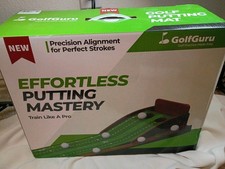 GolfGuru Premium Putting Mat 9.8ft Golf Solid Wood Practice Home Office