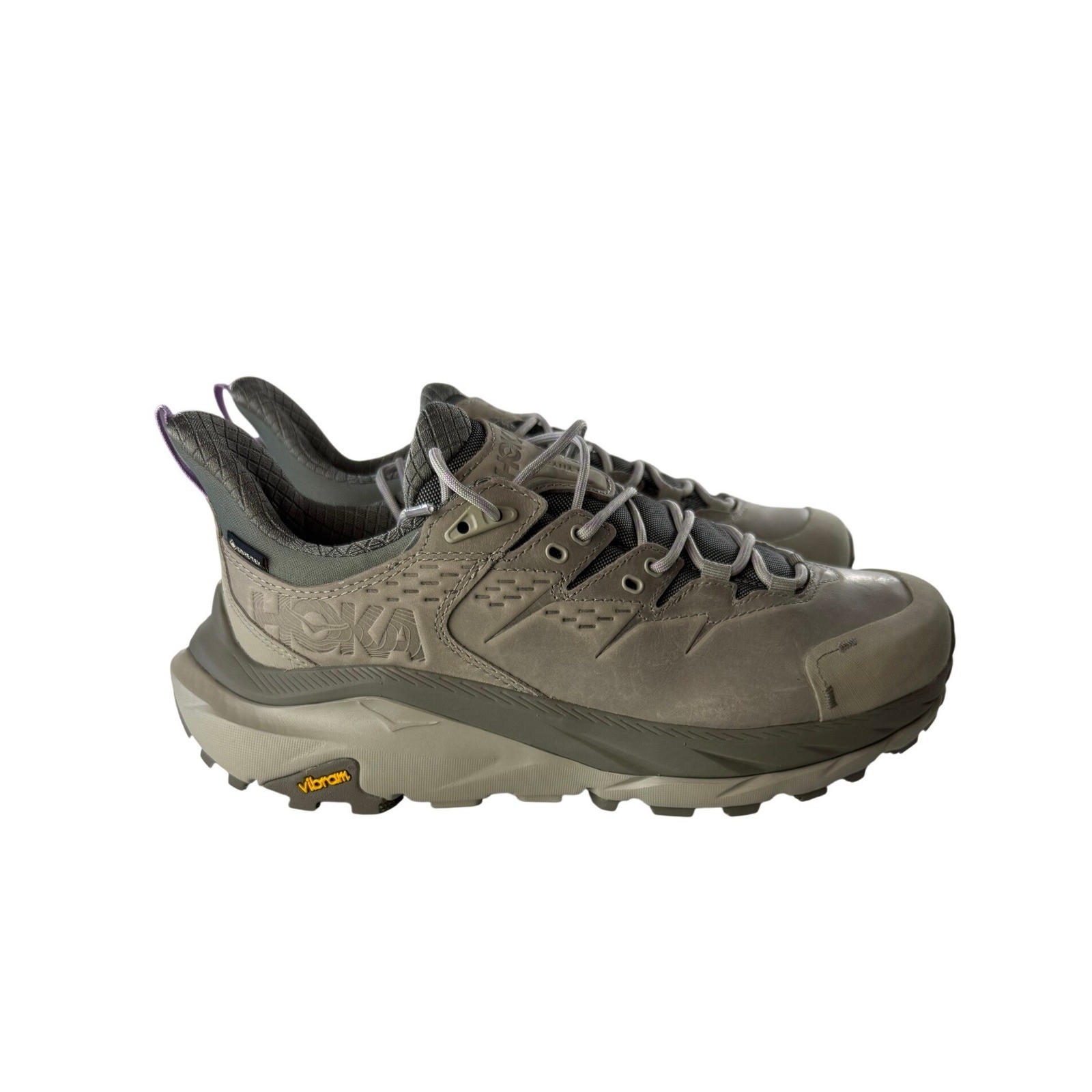 Hoka Kaha 2 GTX Exterior Hombres Botas de Senderismo Gris Vibram GoreTex Talla 10B NUEVAS