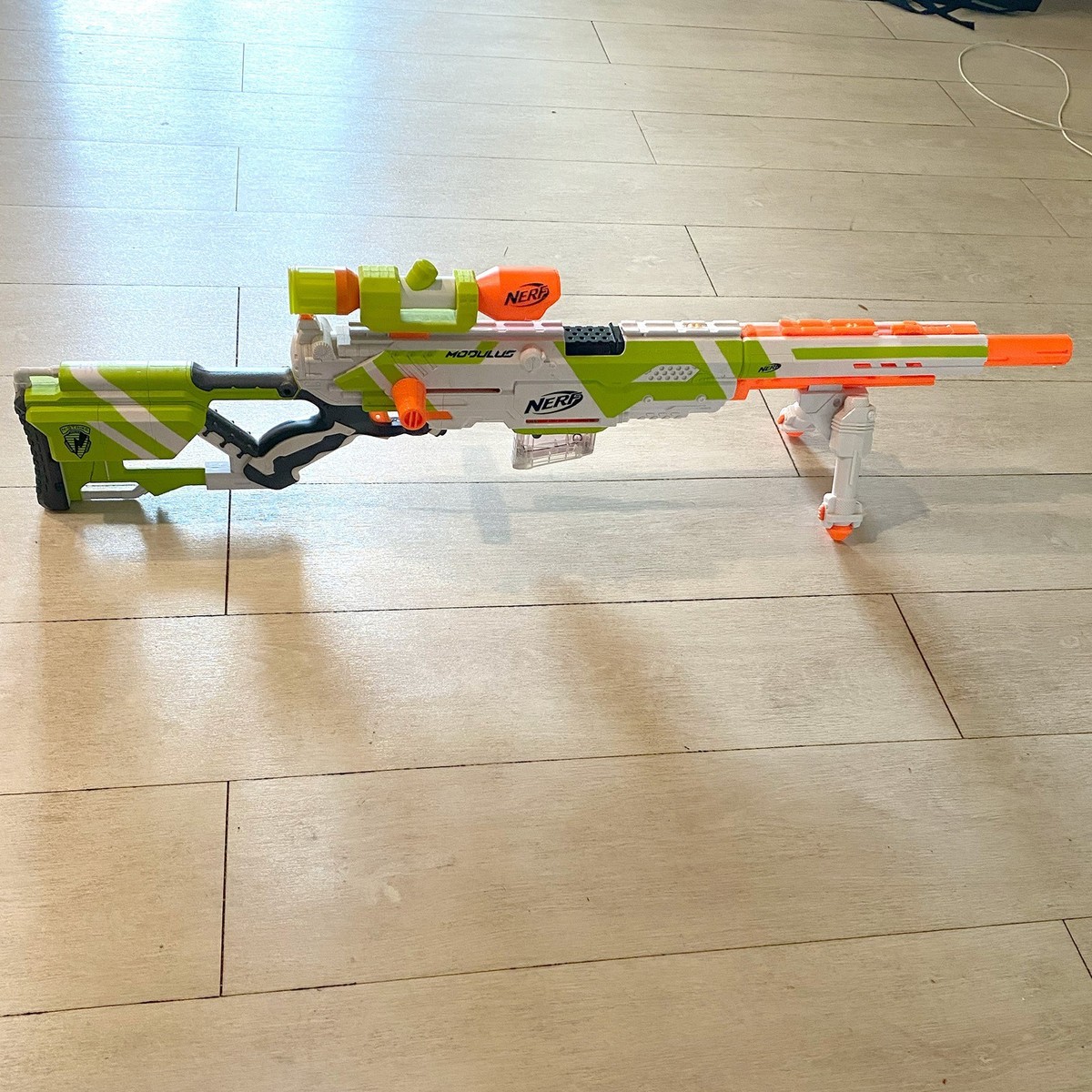 NERF N-Strike Longstrike CS-6 Modulus Blaster Rifle with Scope & 3