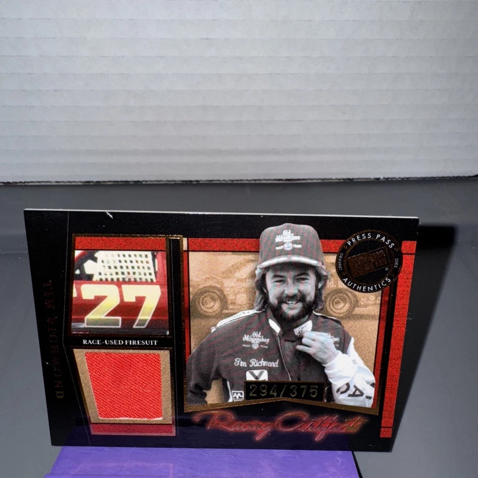 2005 Press Pass Legends Tim Richmond Firesuit Card 294/375 - Image 2 of 4
