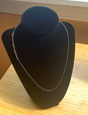 925 Sterling Silver Signed Cable Chain Necklace Lobster Clasp 18in