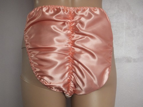 SISSY SATIN DOUBLE FRONT & GUSSET DISCRETE PANTIES CROSSDRESS PRIDE 28-44 - Picture 6 of 11