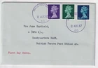 August 1967 GB Machin Definitives FDC 3d 9d 1/6d Used Germany FPO 50 Rheindahlen