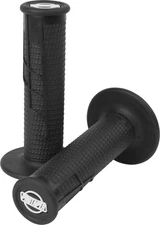 ProTaper 021668 Clamp-On Half Waffle Grips - Black/Black Black