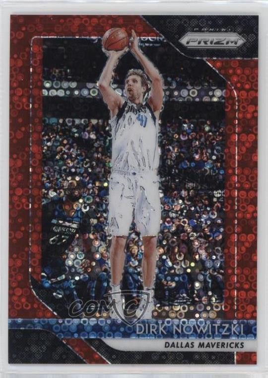 2018-19 Panini Prizm Fast Break Red Prizm 77/125 Dirk Nowitzki #2 HOF 0jx5
