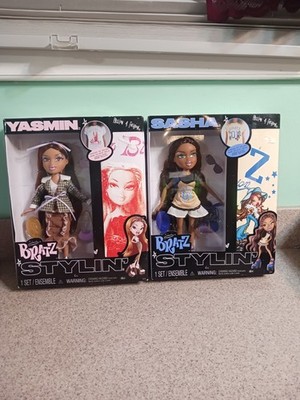 Bratz Stylin Sasha & Yasmine Set Doll With T-Shirts YASMINE BOX HAS DAMAGE 