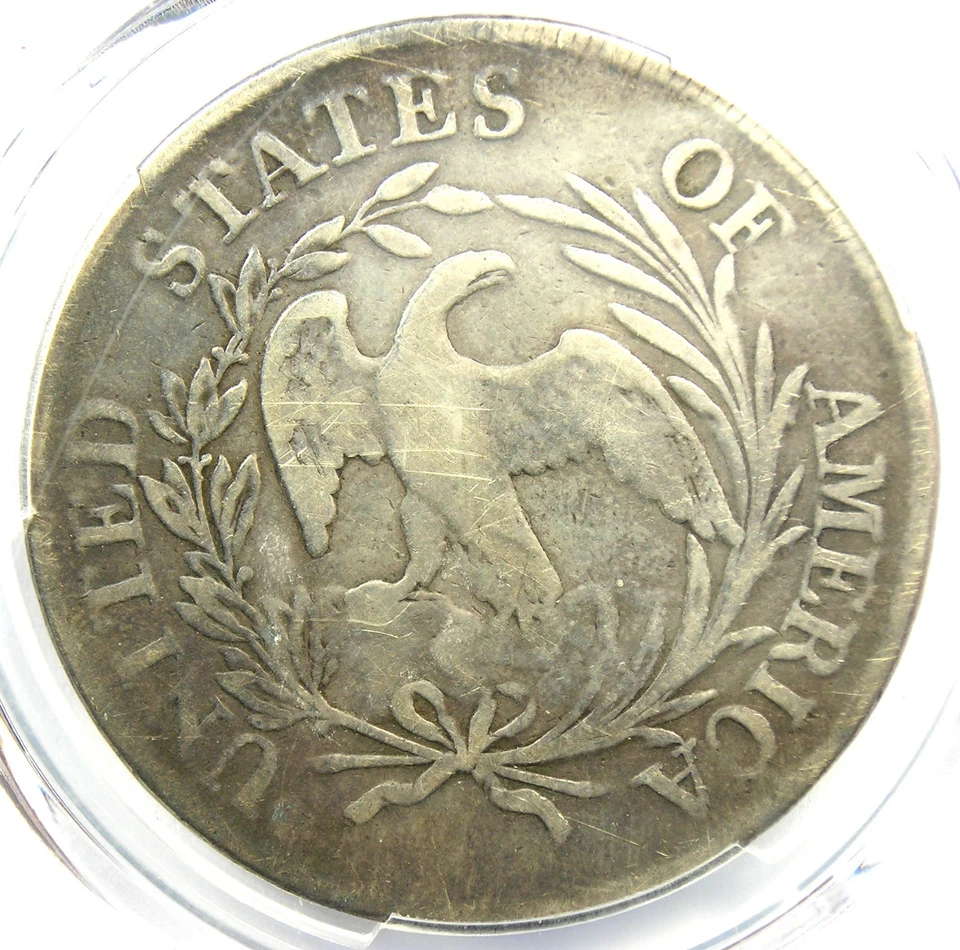 1797 Draped Bust Silver Dollar $1 Small Eagle Coin - Certified PCGS VF Detail - Image 4 of 4
