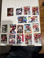 16 Card Lot Of Martin Brodeur Hockey Cards W Inserts And Rookie Rare Blue