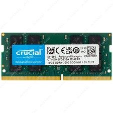 Crucial 16GB DDR4 3200 MHz PC4-25600 SODIMM Laptop Memory RAM 1x CT16G4SFD832A 
