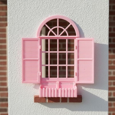 Puppenhaus Fenster Blumenkasten DIY Basteln Bogen Miniatur Fenster