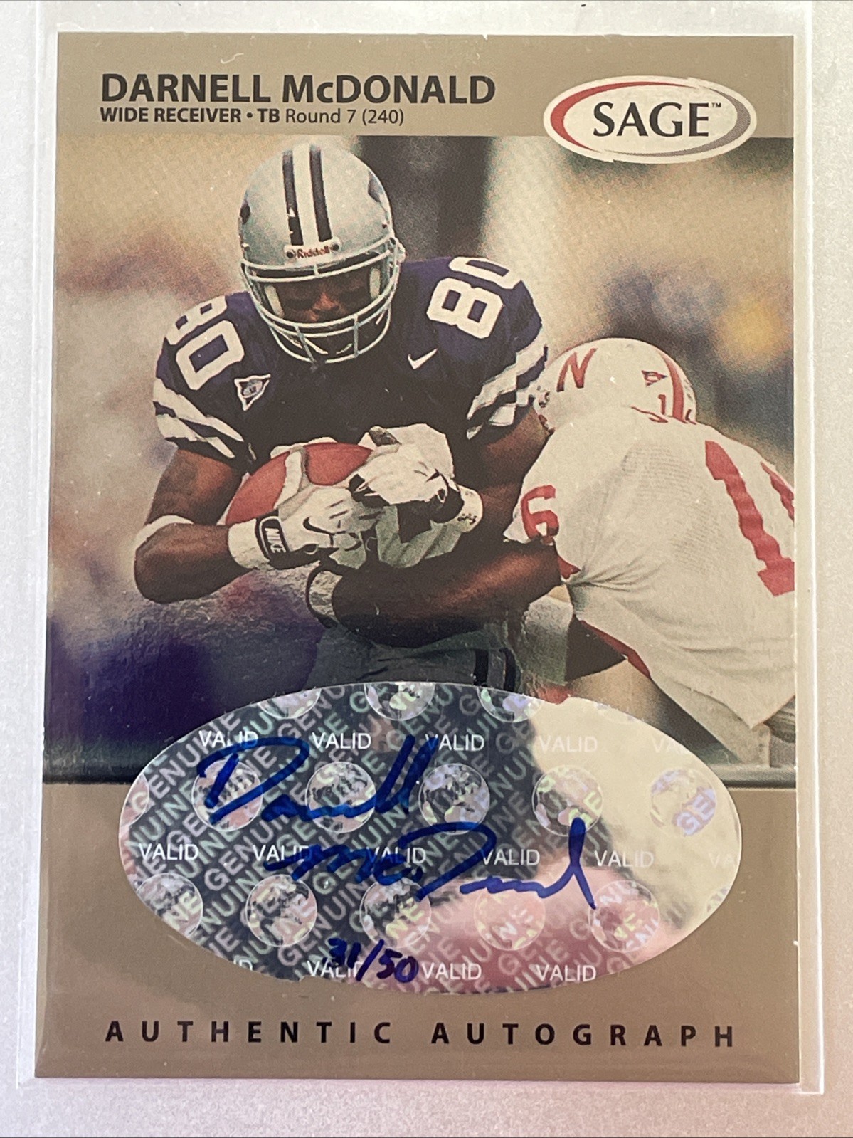 Darnell McDonald SA-GE Autographs #A34 Silver