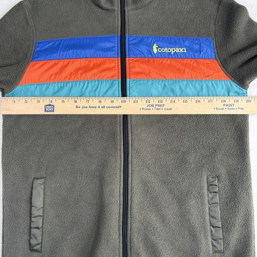 Cotopaxi Full Zip Fleece Jacket Men's M Teca Colorblock Moon Rock Greenish-Gray - Picture 6 of 9