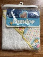Dundee Hooded Baby Infant Towel Woodland Animals New Vtg