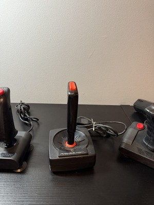 Mega Vintage Joystick Lot 14 Atari 2600 Commodore 64 QuickShot PointMaster untst