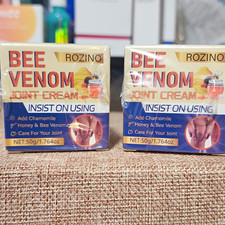ROZINO Bee Venom Joint Cream Hydrating Moisturizer 1.764 oz 2 Boxes D-317