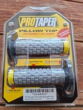 Lenkergriffe PRO TAPER MX Pillow Top grau-gelb , No-Waffle grips 024853 Motorrad