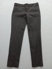 Banana Republic Women Dress Pants Size 2L Black Solid Straight Leg Classic