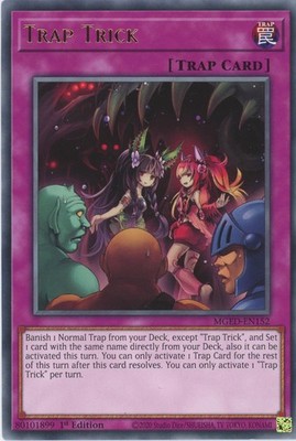 Yugioh Fallentrick MGED-DE152 Rare 1. NM x3 Spielset