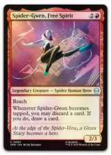 Spider-Gwen, Free Spirit #90 (Foil) (LP) Spider-Man SPM Magic MTG