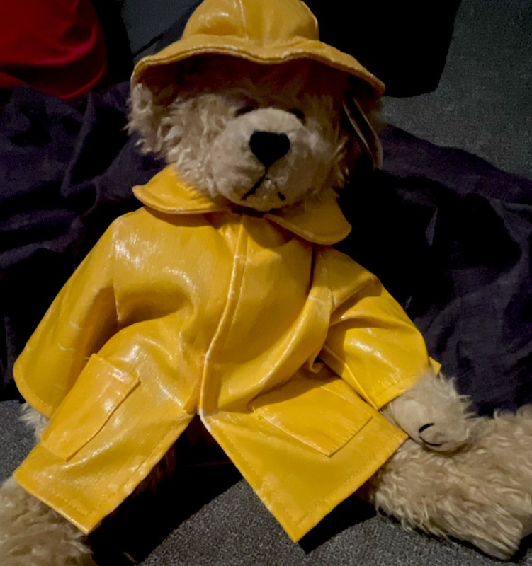 Paddington Beige Plush Bear With Clothes Yellow Raincoat Coat & Hat, 1 Item