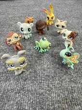 Littlest Pet Shop LPS Lot of 10 – Mixed Animals – Some Wear – Read Description
