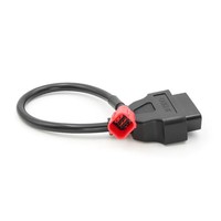 Tmp Motorrad OBD2 Adapterkabel 16 Pin Auf Euro5 Diagnosestecker Rot 6 Pin - #...