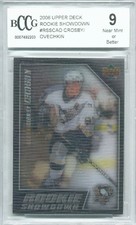 2006 06 Upper Deck Rookie Showdown Sidney Crosby Ovechkin Rookie Graded BCCG 9