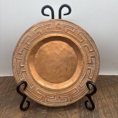 Vtg Hand Hammered Solid Copper Dish Antique 7 