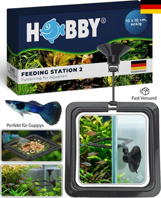 Aquaristik Feeding Station 2 I 10 x 10 cm I Futterring für Aquarien I 