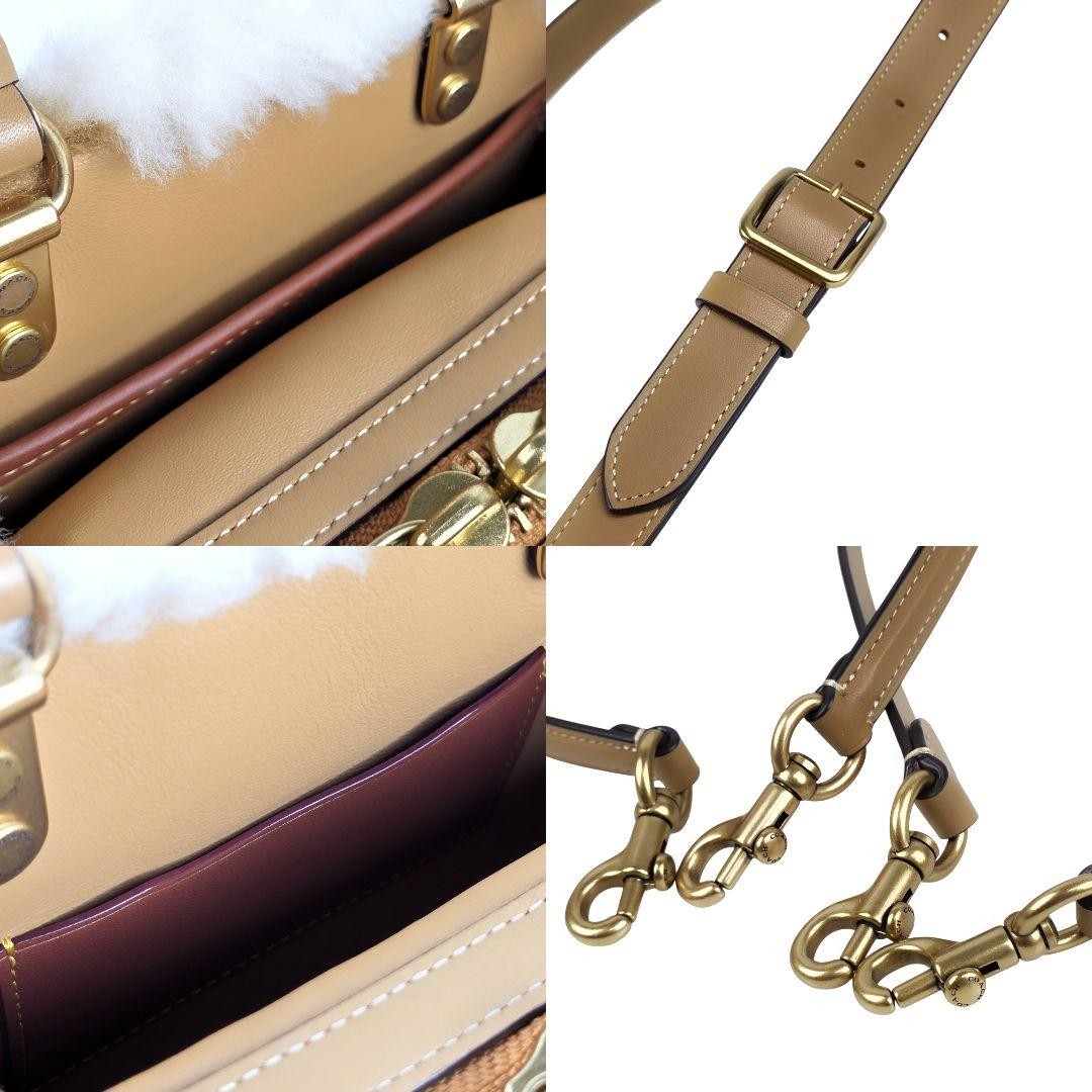 COACH Rogue 20 Patchwork Shearling Leather Should… - image 16