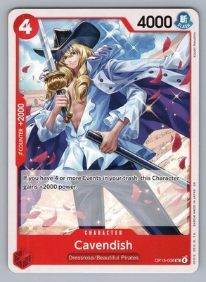 CAVENDISH OP15-006 UC ONE PIECE NM EB04 KOUSHI ROKUSHIROa7