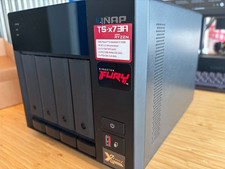QNAP TS-473A 4-Bay NAS Barebones AMD Ryzen V1500B 2.5GbE No RAM No Drives Boxed