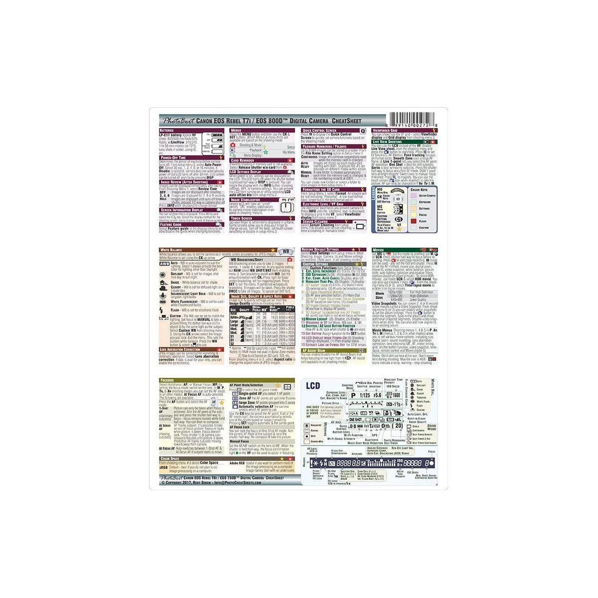 Фотобумага PhotoBert для цифрового фотоаппарата Canon EOS Rebel T7i (800D)