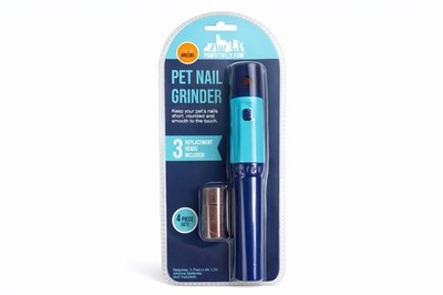 Pawsitively Fun Nail Grinder with 3 Replacement Heads for All Dog Breeds