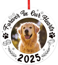 Picture Frame Dog Memorial Christmas Ornaments 2025 - Dog Memorial Ornaments for