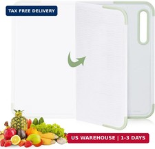 All-in-One Foldable Cutting Board Portable for Camping or Daily Use with Ruler