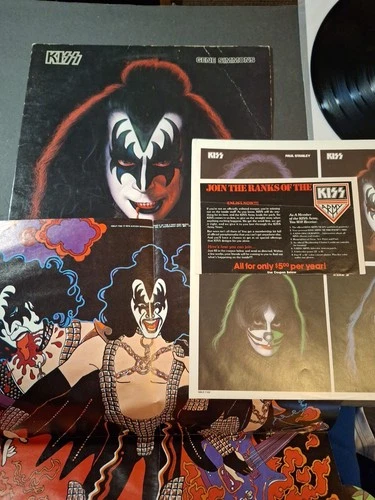 Kiss - Gene Simmons 12" Vinyl EX Sterling First Press Poster & Merch Order Form