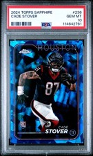 2024 TOPPS CHROME SAPPHIRE #236 CADE STOVER PSA GEM MINT 10