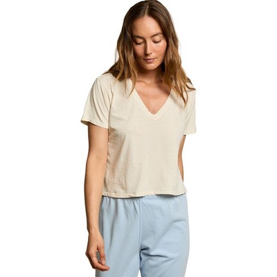 perfectwhitetee Beckett Cotton V Neck T-Shirt - Women's