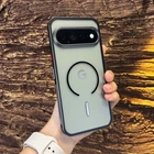 Slim Metal Frame Snap Lock Matte Mag Safe Case For Google Pixel 11 Pro XL/11 Pro