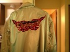 orange county choppers padded motorcycle jacket 2XL NEW W TAGS silver satin
