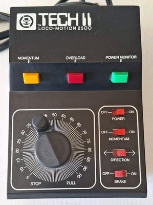vintage MRC Tech II Loco-Motion 2500 DC analog throttle control for HO/N -TESTED