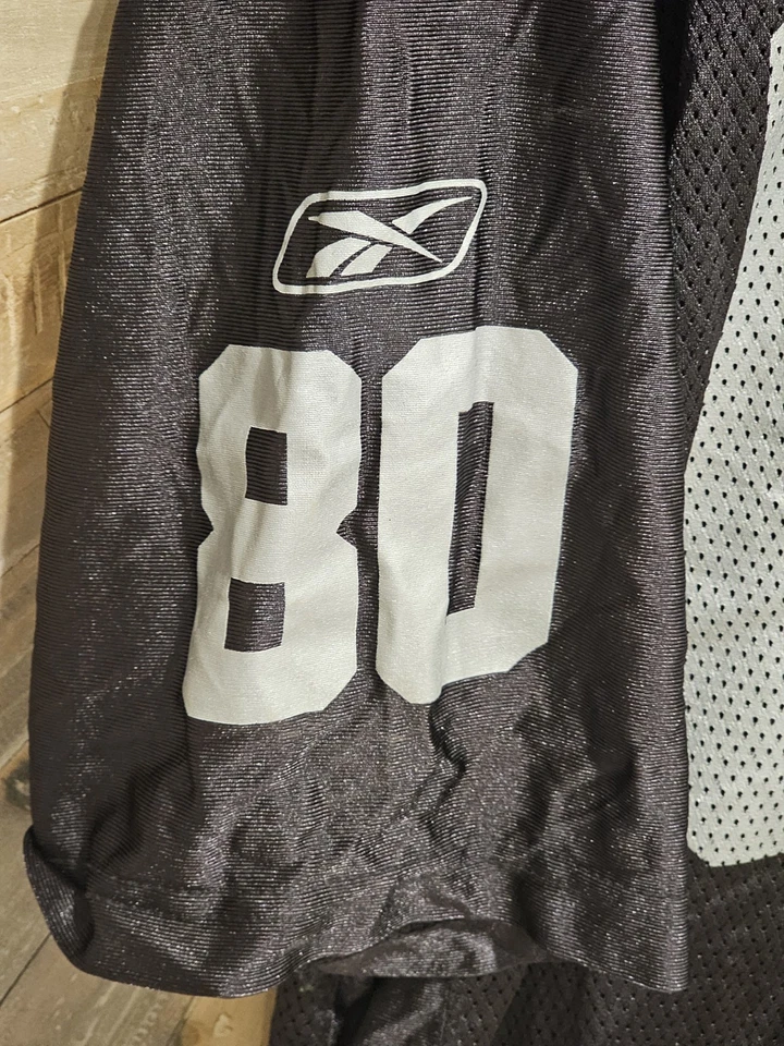 🏈 Jerry Rice #80 Oakland Raiders NFL Reebok Camiseta Sobre el Campo Para Hombre Grande Negra Foto 3 de 4