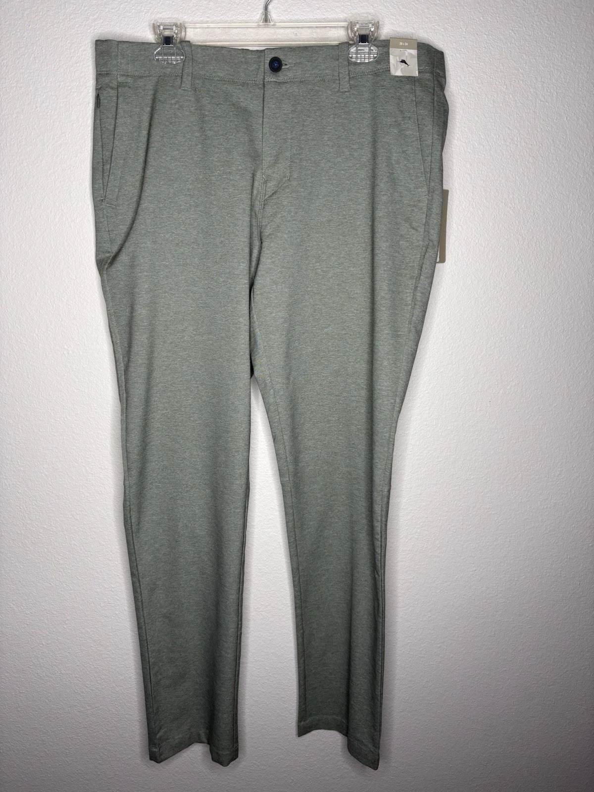 Tommy Bahama Mens Light Cedar Green On Par Flat Front Pants Size 36x34 NWT